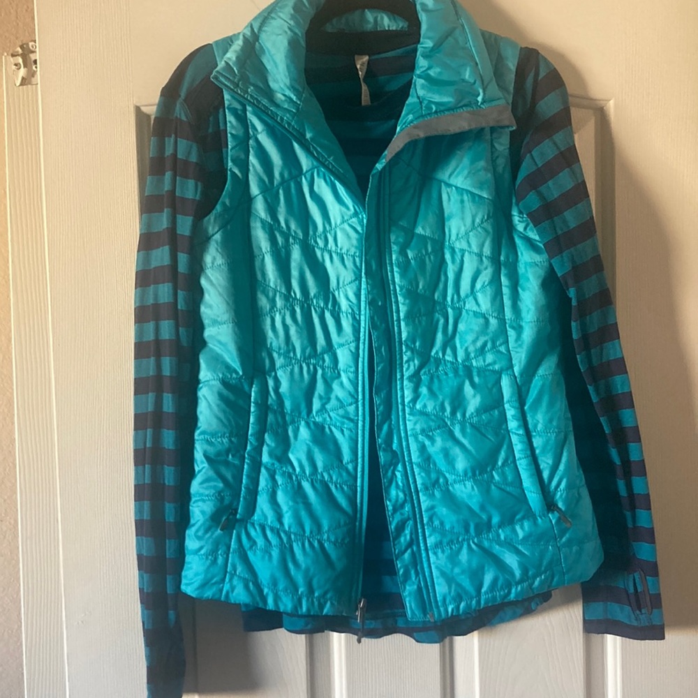 Women's Teal Quilted Jacket